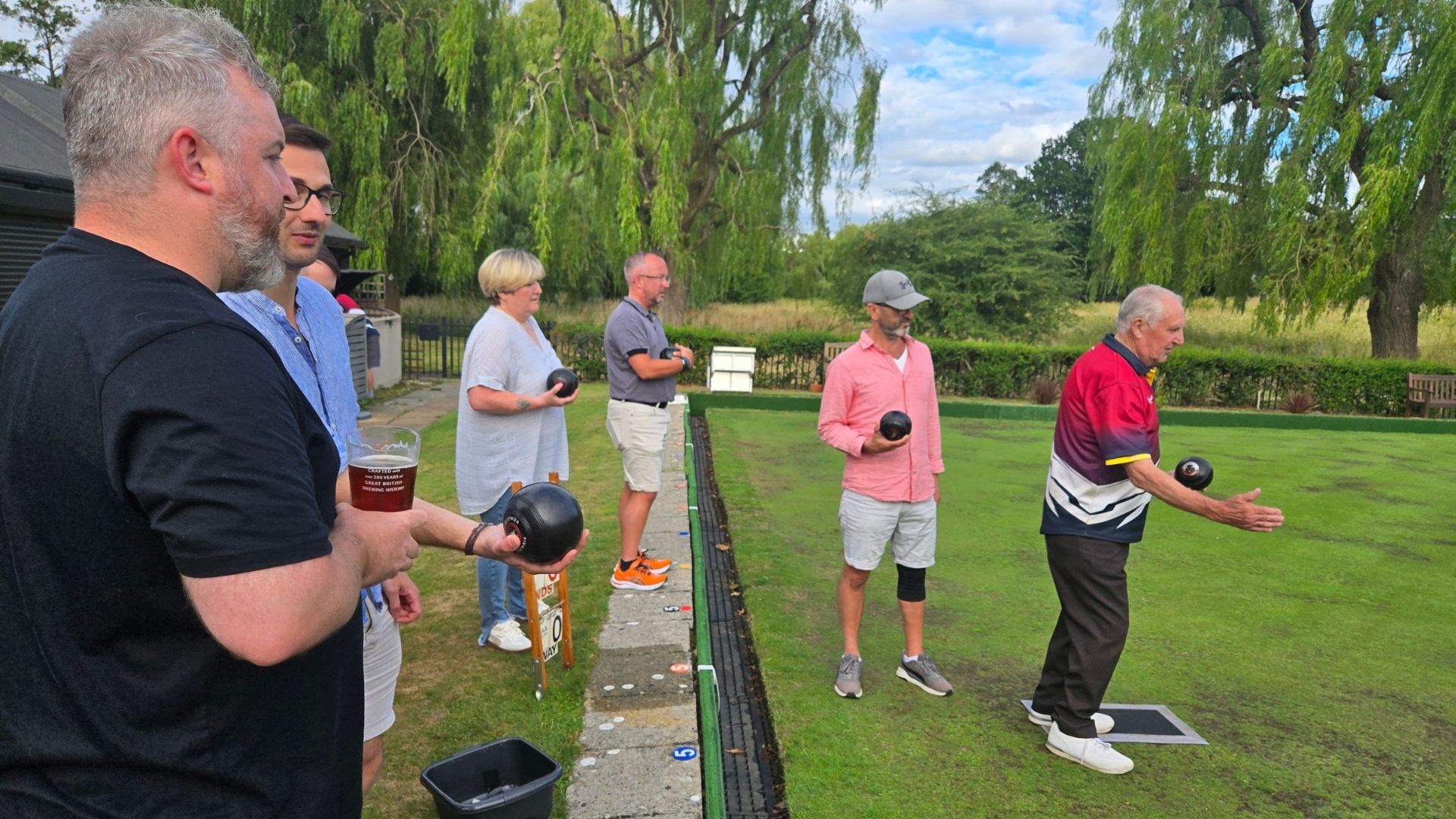 Fordway team at Godalming Bowls Club